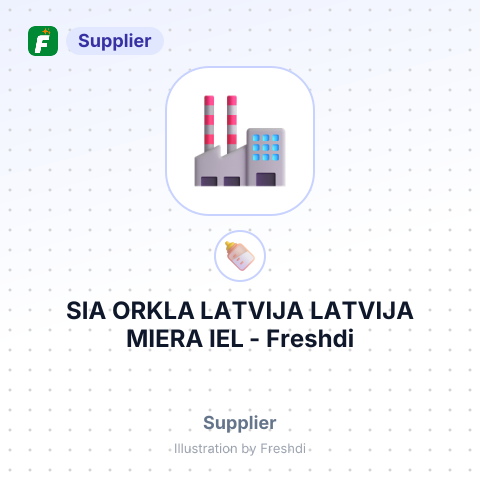SIA ORKLA LATVIJA LATVIJA MIERA IEL – summary card, no photo uploaded yet