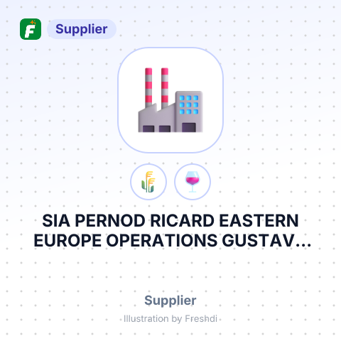 SIA PERNOD RICARD EASTERN EUROPE OPERATIONS GUSTAVA ZEMGALA GATVE – summary card, no photo uploaded yet