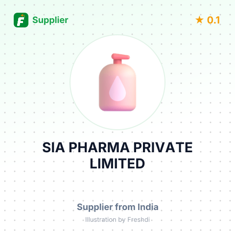 SIA PHARMA PRIVATE LIMITED – summary card, no photo uploaded yet