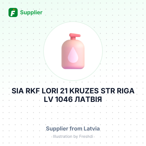 SIA RKF LORI 21 KRUZES STR RIGA LV 1046 ЛАТВІЯ – summary card, no photo uploaded yet