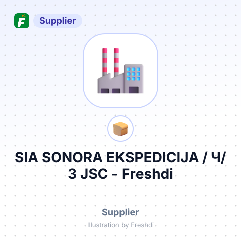SIA SONORA EKSPEDICIJA / Ч/З JSC – summary card, no photo uploaded yet