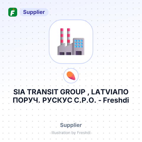 SIA TRANSIT GROUP , LATVIAПO ПОРУЧ. РУСКУС С.Р.О. – summary card, no photo uploaded yet