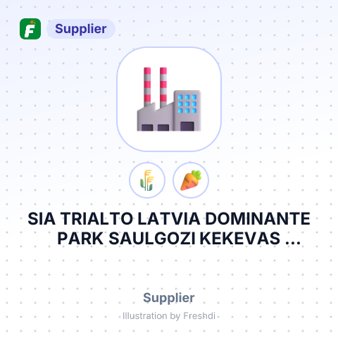 SIA TRIALTO LATVIA DOMINANTE PARK SAULGOZI KEKEVAS PAGASTS KEKEVAS NOVADS LV – summary card, no photo uploaded yet