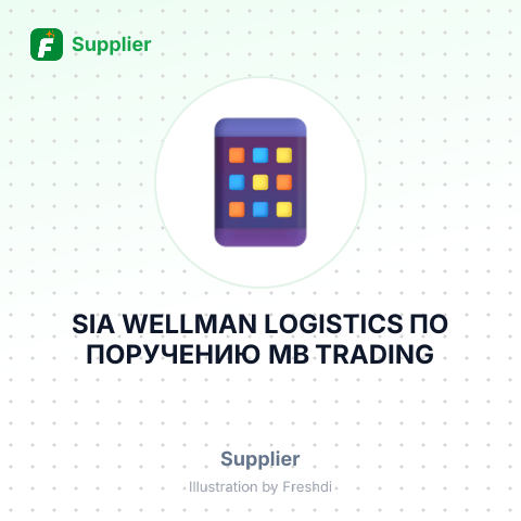 SIA WELLMAN LOGISTICS ПО ПОРУЧЕНИЮ MB TRADING – summary card, no photo uploaded yet