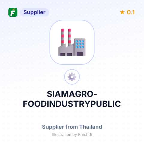 SIAMAGRO-FOODINDUSTRYPUBLIC – summary card, no photo uploaded yet