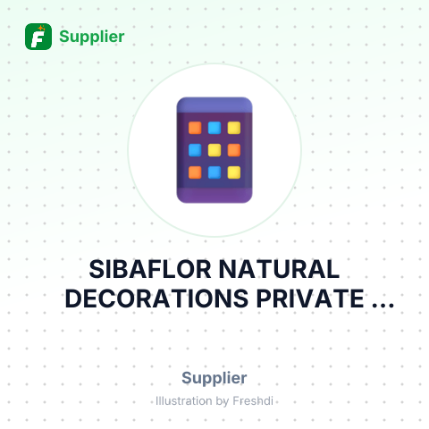 SIBAFLOR NATURAL DECORATIONS PRIVATE LIMITED – summary card, no photo uploaded yet