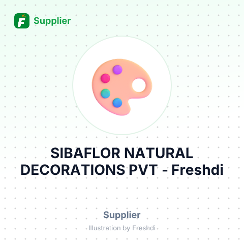 SIBAFLOR NATURAL DECORATIONS PVT – summary card, no photo uploaded yet