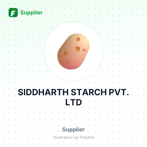 SIDDHARTH STARCH PVT. LTD – summary card, no photo uploaded yet