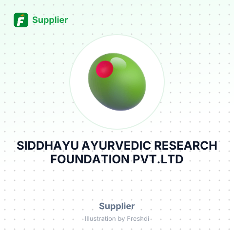 SIDDHAYU AYURVEDIC RESEARCH FOUNDATION PVT.LTD – summary card, no photo uploaded yet