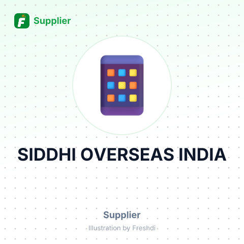 SIDDHI OVERSEAS INDIA – summary card, no photo uploaded yet