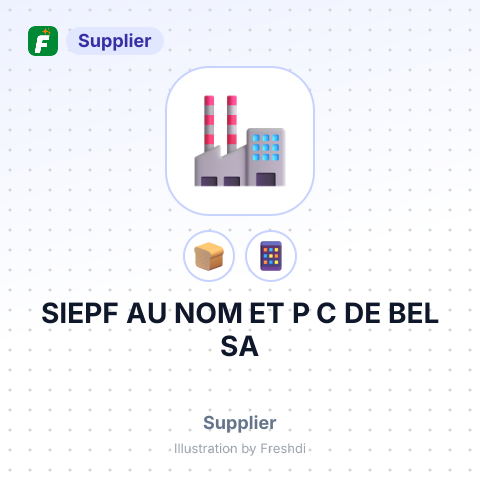 SIEPF AU NOM ET P C DE BEL SA – summary card, no photo uploaded yet