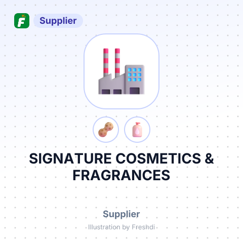 SIGNATURE COSMETICS & FRAGRANCES – summary card, no photo uploaded yet