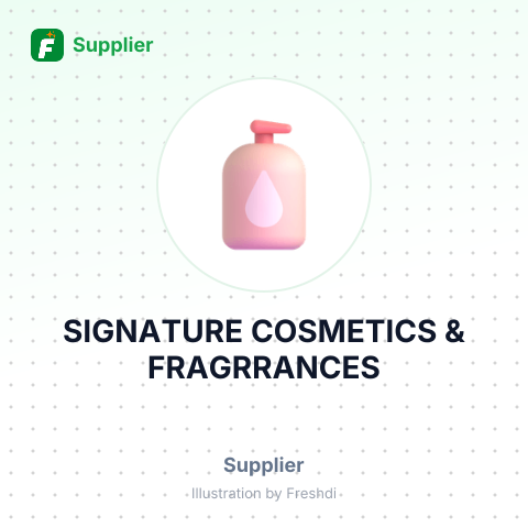 SIGNATURE COSMETICS & FRAGRRANCES – summary card, no photo uploaded yet