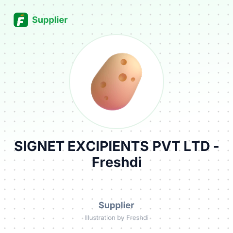 SIGNET EXCIPIENTS PVT LTD – summary card, no photo uploaded yet