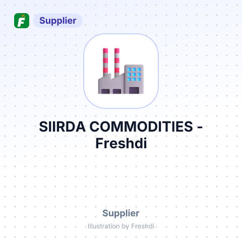 SIIRDA COMMODITIES – summary card, no photo uploaded yet