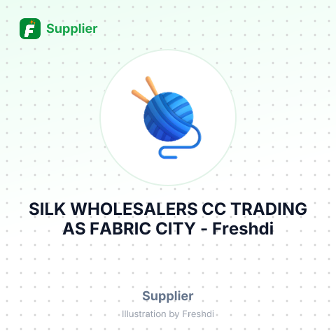 SILK WHOLESALERS CC TRADING AS FABRIC CITY – summary card, no photo uploaded yet