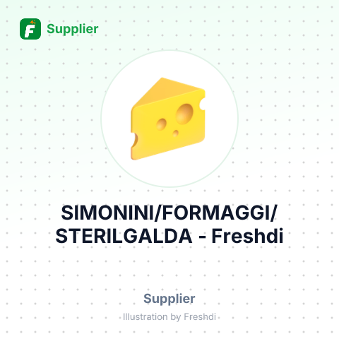 SIMONINI/FORMAGGI/STERILGALDA – summary card, no photo uploaded yet