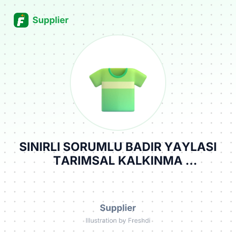 SINIRLI SORUMLU BADIR YAYLASI TARIMSAL KALKINMA KOOPERATİFİ – summary card, no photo uploaded yet