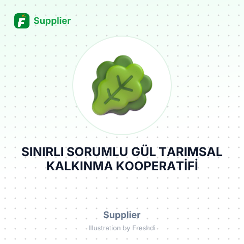 SINIRLI SORUMLU GÜL TARIMSAL KALKINMA KOOPERATİFİ – summary card, no photo uploaded yet