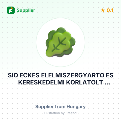 SIO ECKES ELELMISZERGYARTO ES KERESKEDELMI KORLATOLT FELELOSSEGU TARSASAG – summary card, no photo uploaded yet