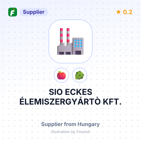 SIO ECKES ÉLEMISZERGYÁRTÒ KFT. – summary card, no photo uploaded yet