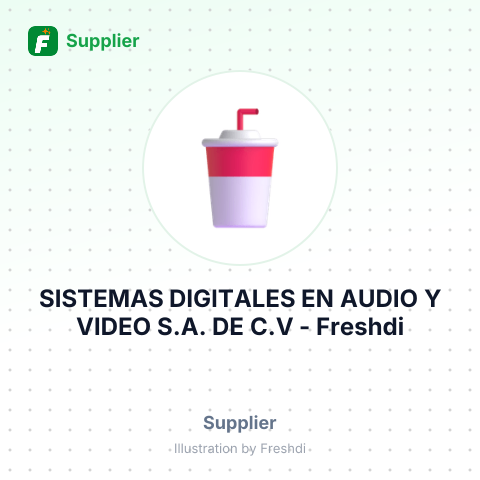 SISTEMAS DIGITALES EN AUDIO Y VIDEO S.A. DE C.V – summary card, no photo uploaded yet
