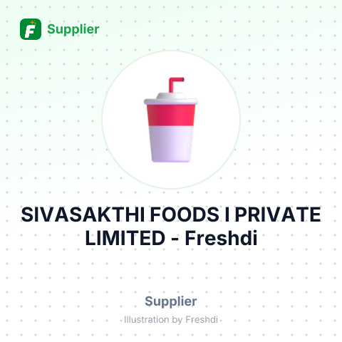 SIVASAKTHI FOODS I PRIVATE LIMITED – summary card, no photo uploaded yet