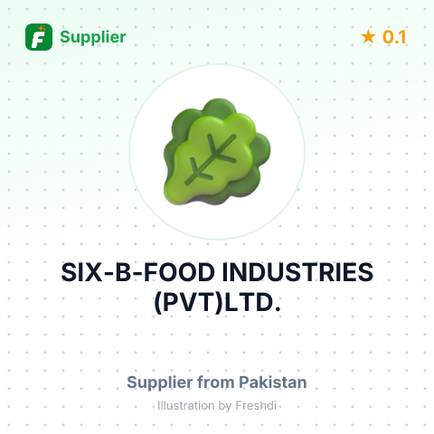 SIX-B-FOOD INDUSTRIES (PVT)LTD. – summary card, no photo uploaded yet