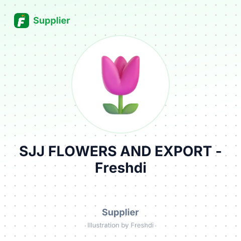 SJJ FLOWERS AND EXPORT – summary card, no photo uploaded yet