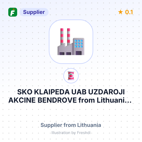 SKO KLAIPEDA UAB UZDAROJI AKCINE BENDROVE – summary card, no photo uploaded yet