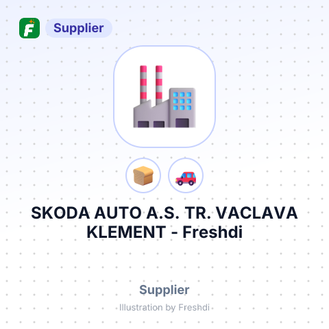 SKODA AUTO A.S. TR. VACLAVA KLEMENT – summary card, no photo uploaded yet
