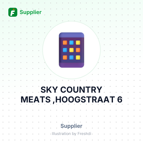 SKY COUNTRY MEATS ,HOOGSTRAAT 6 – summary card, no photo uploaded yet