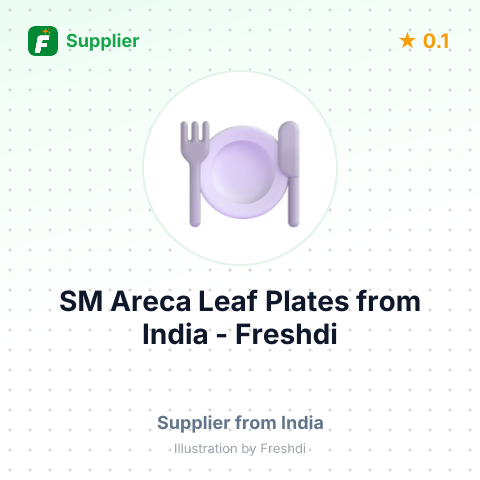 SM Areca Leaf Plates  – summary card, no photo uploaded yet
