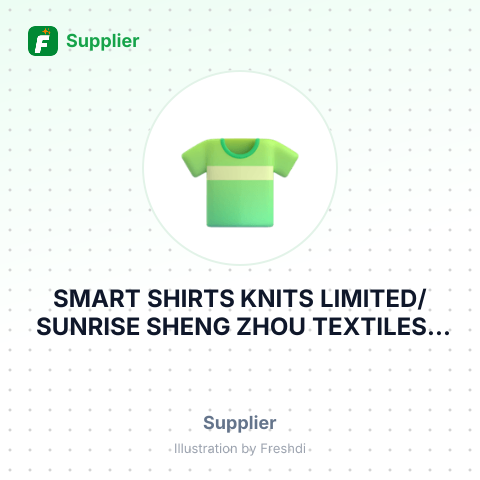 SMART SHIRTS KNITS LIMITED/SUNRISE SHENG ZHOU TEXTILES – summary card, no photo uploaded yet