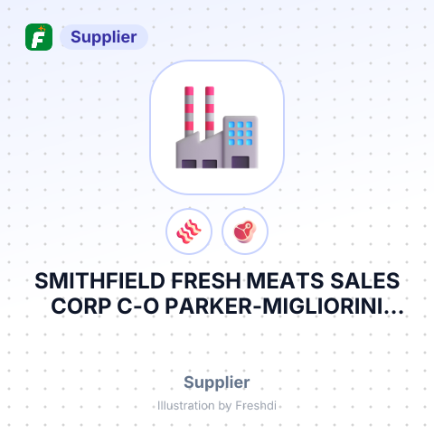 SMITHFIELD FRESH MEATS SALES CORP C-O PARKER-MIGLIORINI INTERNATIONAL LLC – summary card, no photo uploaded yet