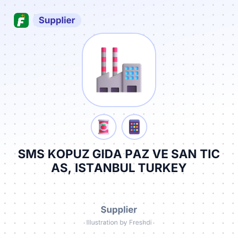 SMS KOPUZ GIDA PAZ VE SAN TIC AS, ISTANBUL TURKEY – summary card, no photo uploaded yet
