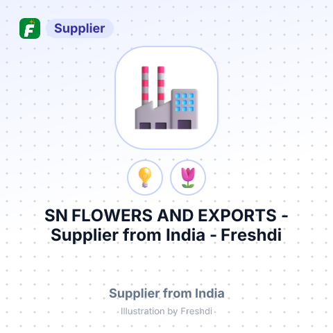 SN FLOWERS AND EXPORTS – summary card, no photo uploaded yet