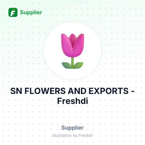 SN FLOWERS AND EXPORTS – summary card, no photo uploaded yet