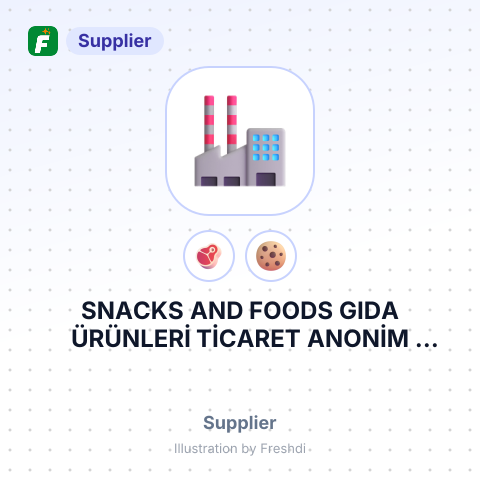 SNACKS AND FOODS GIDA ÜRÜNLERİ TİCARET ANONİM ŞİRKETİ – summary card, no photo uploaded yet
