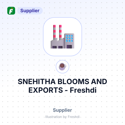 SNEHITHA BLOOMS AND EXPORTS – summary card, no photo uploaded yet