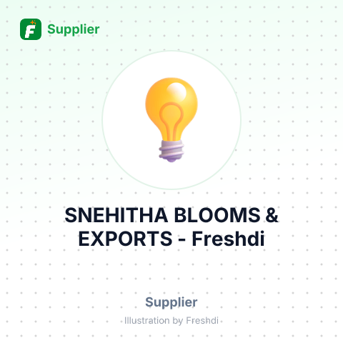 SNEHITHA BLOOMS & EXPORTS – summary card, no photo uploaded yet