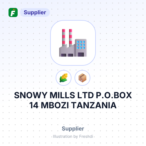SNOWY MILLS LTD P.O.BOX 14 MBOZI TANZANIA – summary card, no photo uploaded yet
