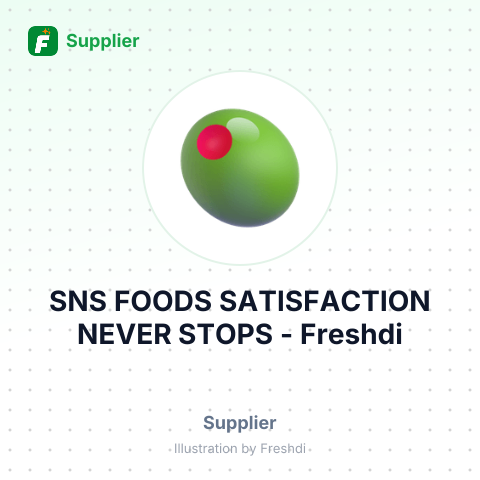 SNS FOODS SATISFACTION NEVER STOPS – summary card, no photo uploaded yet