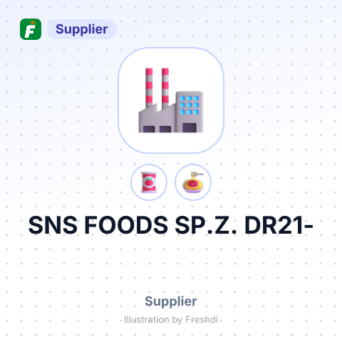SNS FOODS SP.Z. DR21- – summary card, no photo uploaded yet