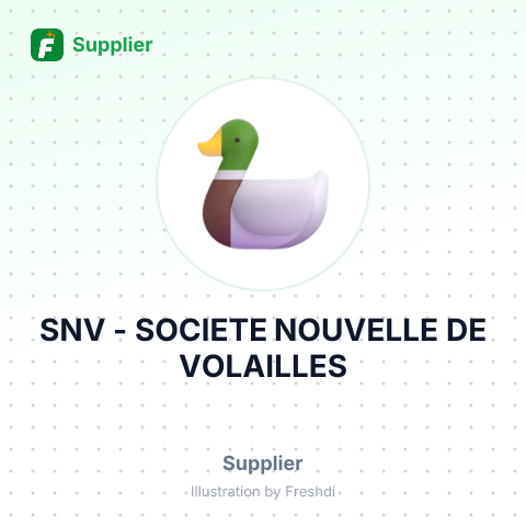 SNV - SOCIETE NOUVELLE DE VOLAILLES – summary card, no photo uploaded yet