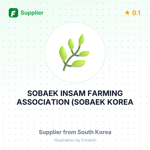 SOBAEK INSAM FARMING ASSOCIATION (SOBAEK KOREA RED GINSENG) – summary card, no photo uploaded yet