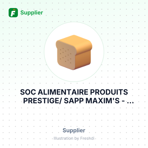 SOC ALIMENTAIRE PRODUITS PRESTIGE/ SAPP MAXIM'S – summary card, no photo uploaded yet