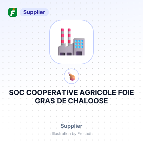 SOC COOPERATIVE AGRICOLE FOIE GRAS DE CHALOOSE – summary card, no photo uploaded yet