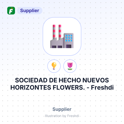 SOCIEDAD DE HECHO NUEVOS HORIZONTES FLOWERS. – summary card, no photo uploaded yet