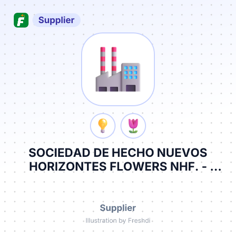 SOCIEDAD DE HECHO NUEVOS HORIZONTES FLOWERS NHF. – summary card, no photo uploaded yet